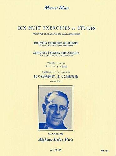 18 Ejercicios Saxofon (Rev. Berbiguier) - Mule - Alphonese Leduc