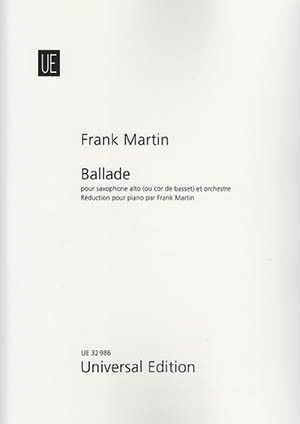Balada Saxo Y Piano - Martin - Ed. Universal Edition