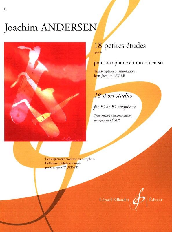 18 Pequeños Estudios Op.41 Saxofon (Rev. Leger) - Andersen - Ed. Billaudot