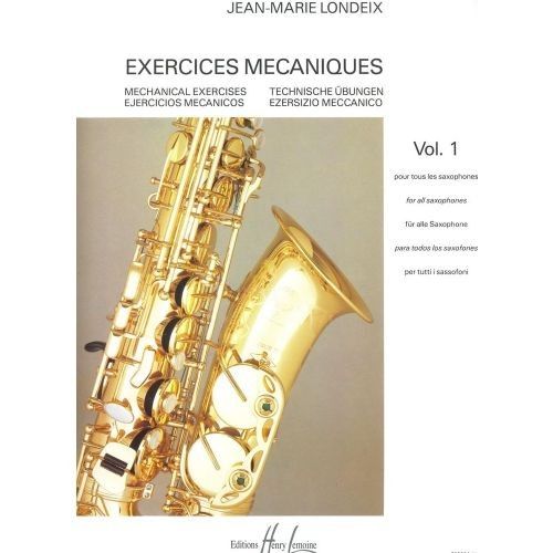 Ejercicios Mecanicos Vol.1 Saxofon - Londeix - Ed. Henry Lemoine