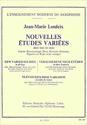 Nouvelles Etudes Variees Saxofon - Londeix - - Ed. Alphonse Leduc