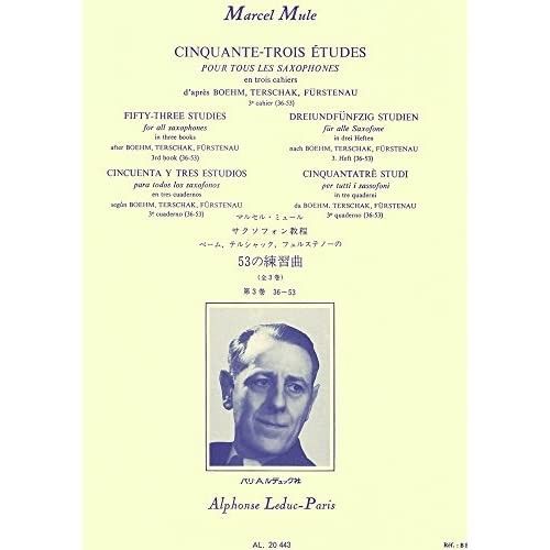 53 Estudios Vol.3 Saxofon - Mule - Ed. Alphonse Leduc