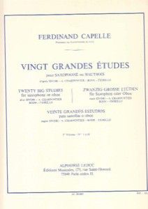 20 Grandes Estudios Vol.1 Saxofon - Capelle - Ed. Alphonse Leduc