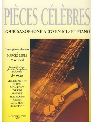 Piezas Clasicas Celebre Vol.2 Saxofon Alto Y Piano - Mule - Ed. Alphonse Leduc