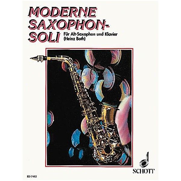 Moderne Saxophon Soli Saxofon Alto Y Piano -  Both - Ed. Schott
