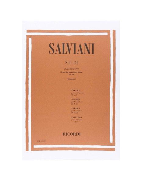 Estudios Saxofon Vol.4 (Rev. Giampieri) - Salviani - Ed. Ricordi