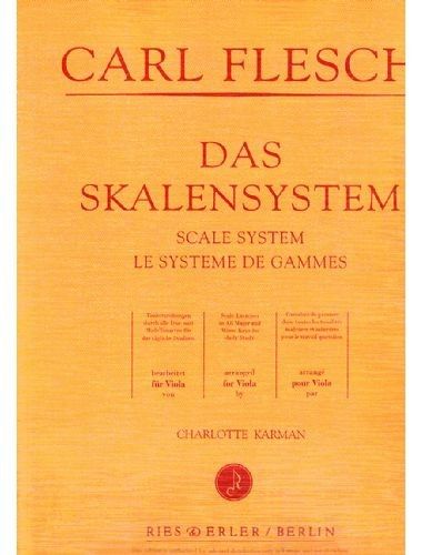 Sistema De Escalas Viola - Flesch - Ed. Ries &amp; Erler