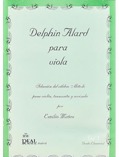 Estudios Vol.1 Grado Elemental Viola (Rev. Mateu) - Alard - Ed. Real Musical