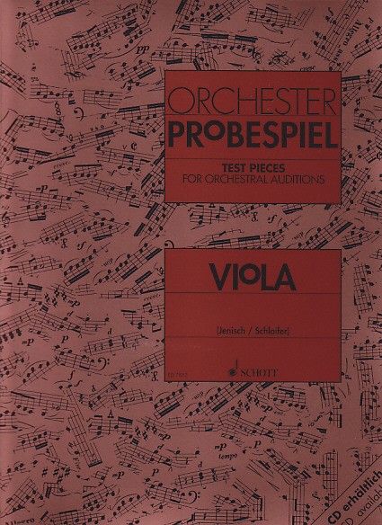 Orchester Probespiel Viola - Jenisch, Schloifer - Ed. Perters