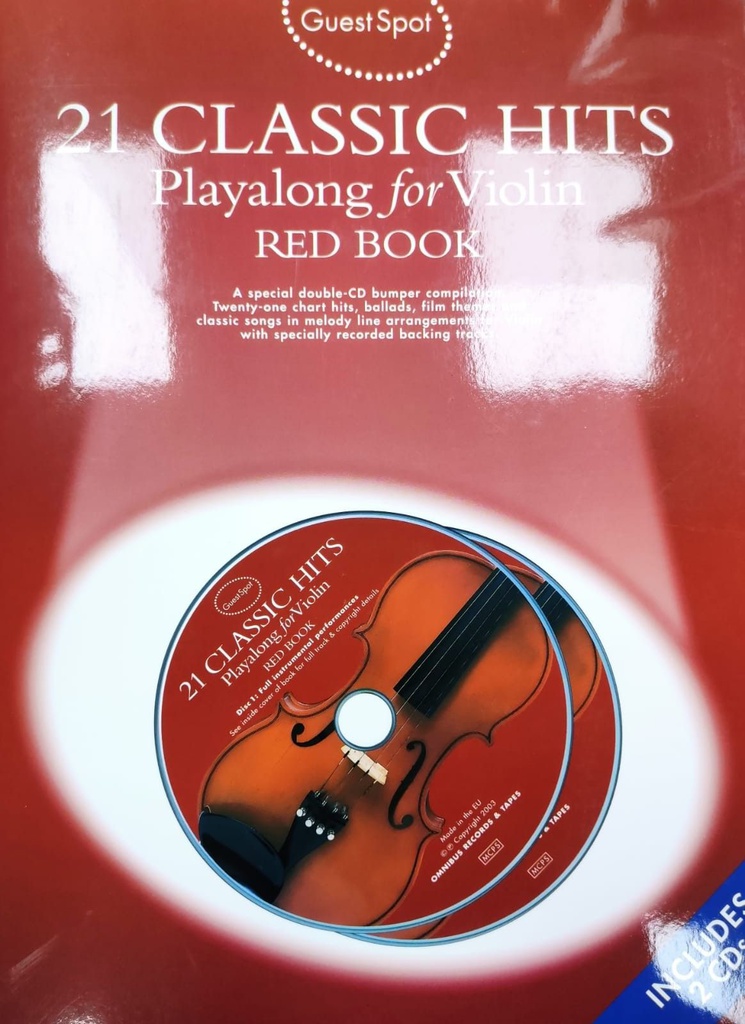 21 Classic Hits Play Along Violin - Ed. Wise Publications