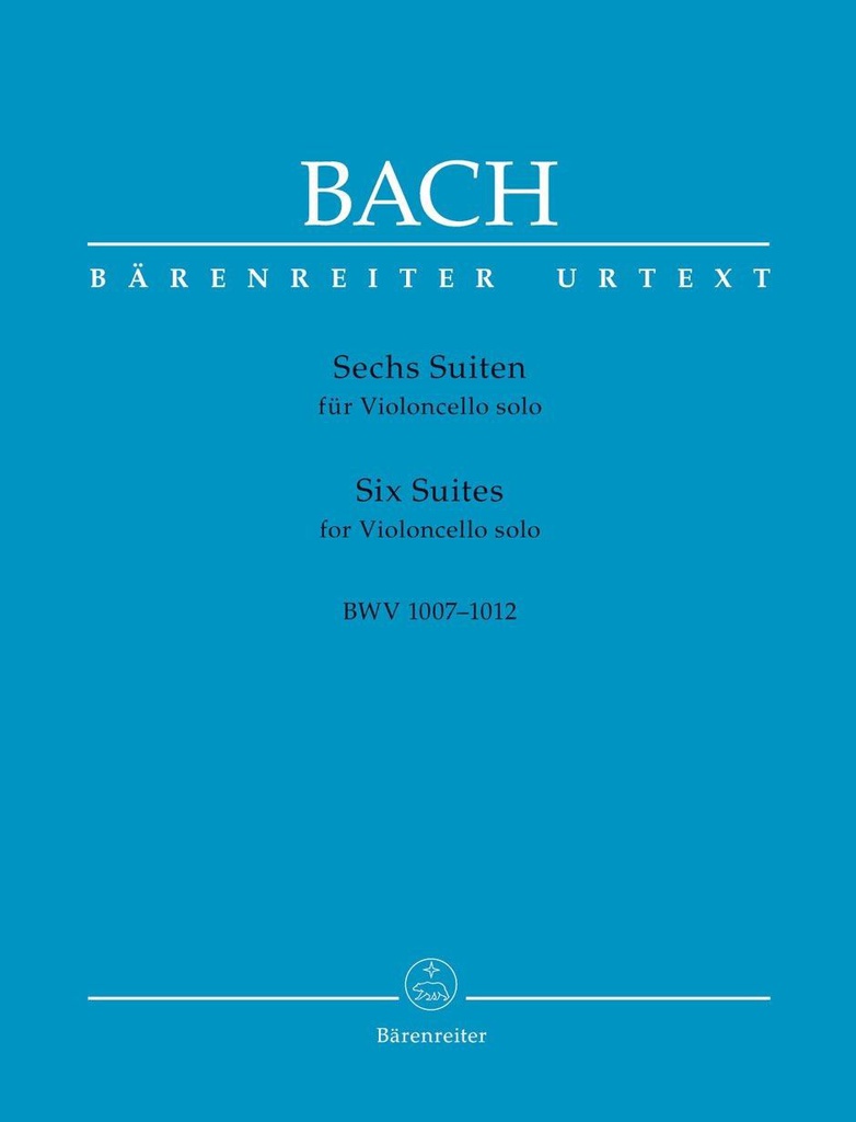6 Suite Bwv 1007-1012 Cello (Rev. Wenzinger) - Bach - Ed. Barenreiter