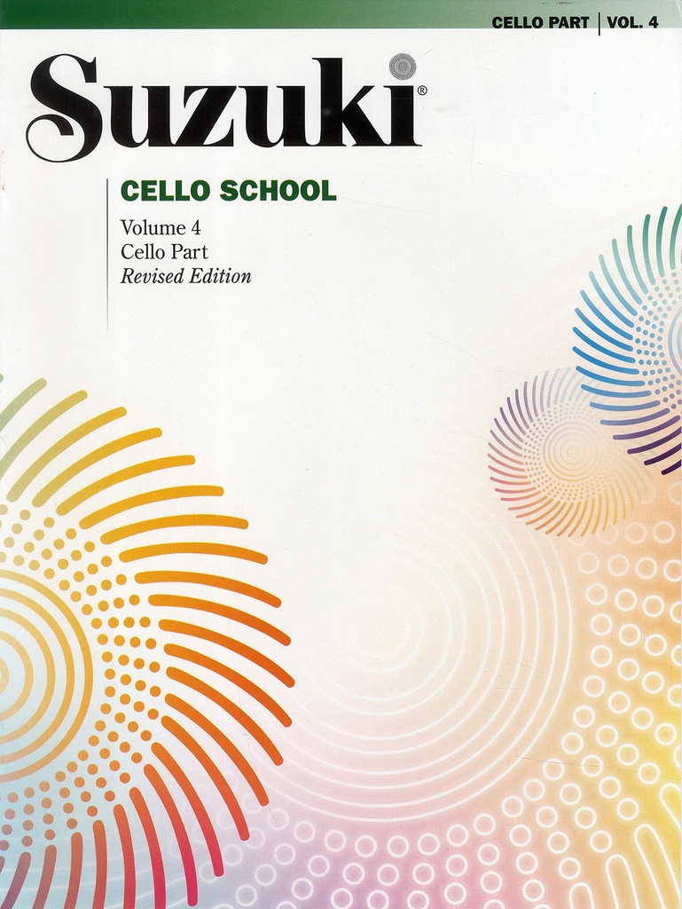 Metodo Suzuki Cello Vol.4 Edicion Revisada Sin Cd - Ed. Summy Birchard