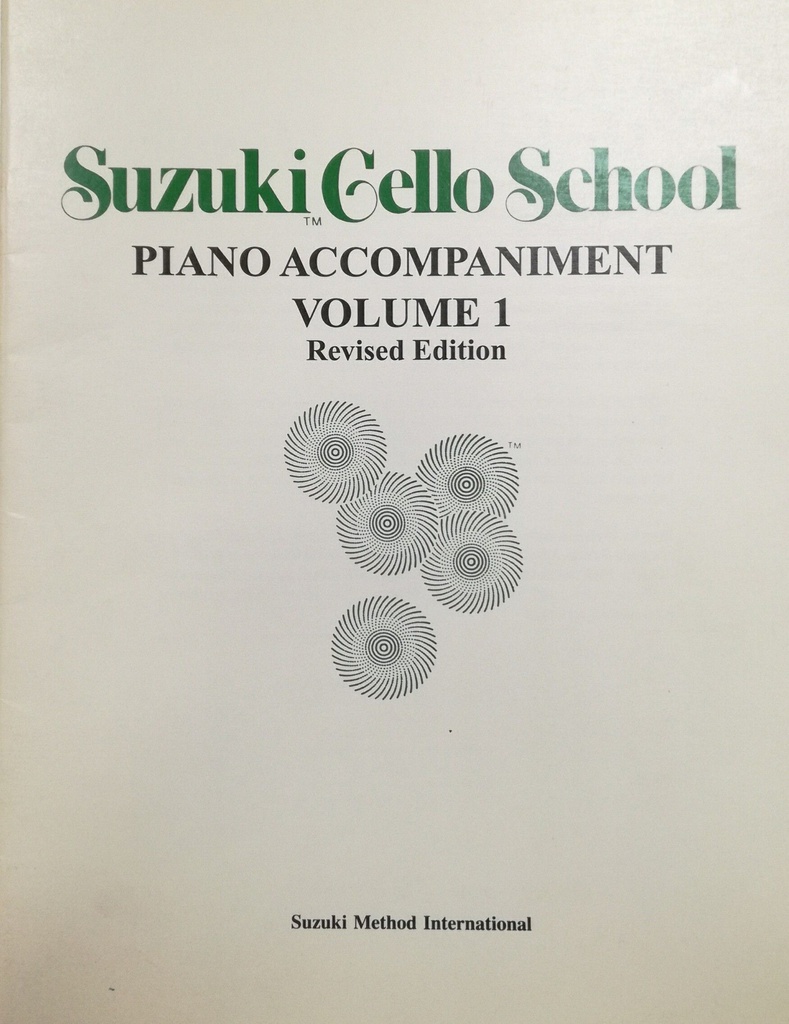 Metodo Suzuki Cello Vol.1 Piano Acompañante -Ed. Summy Birchard