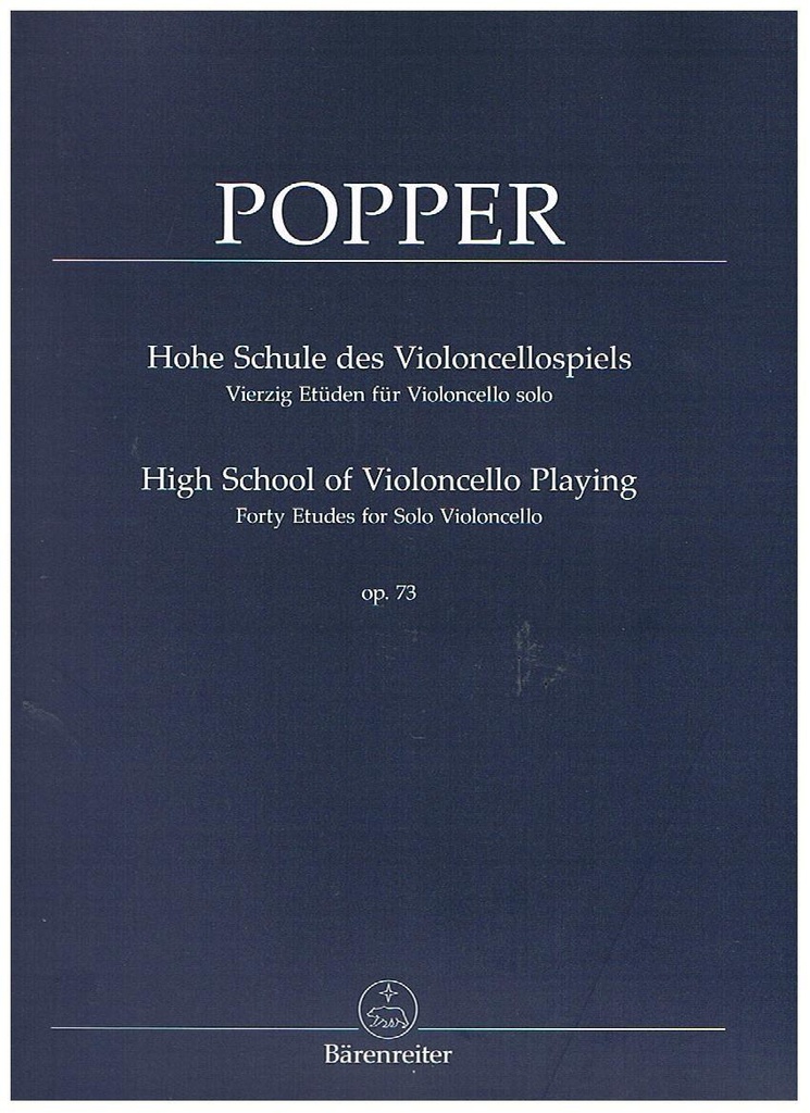 40 Estudios Para Cello Op. 73 - Popper - Ed. Barenreiter