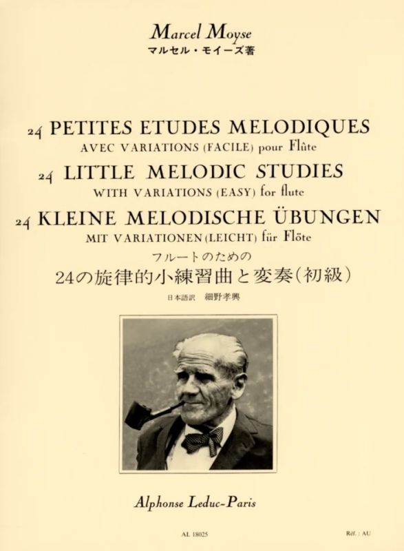 24 Pequeños Estudios Melodicos con Variaciones Flauta - Moyse - Ed. Alphonse Leduc