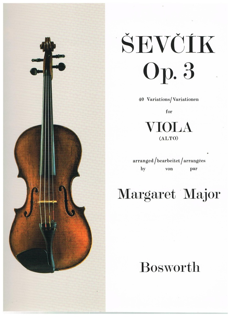 40 Variaciones Op. 3 Viola - Sevcik- Ed. Bosworth