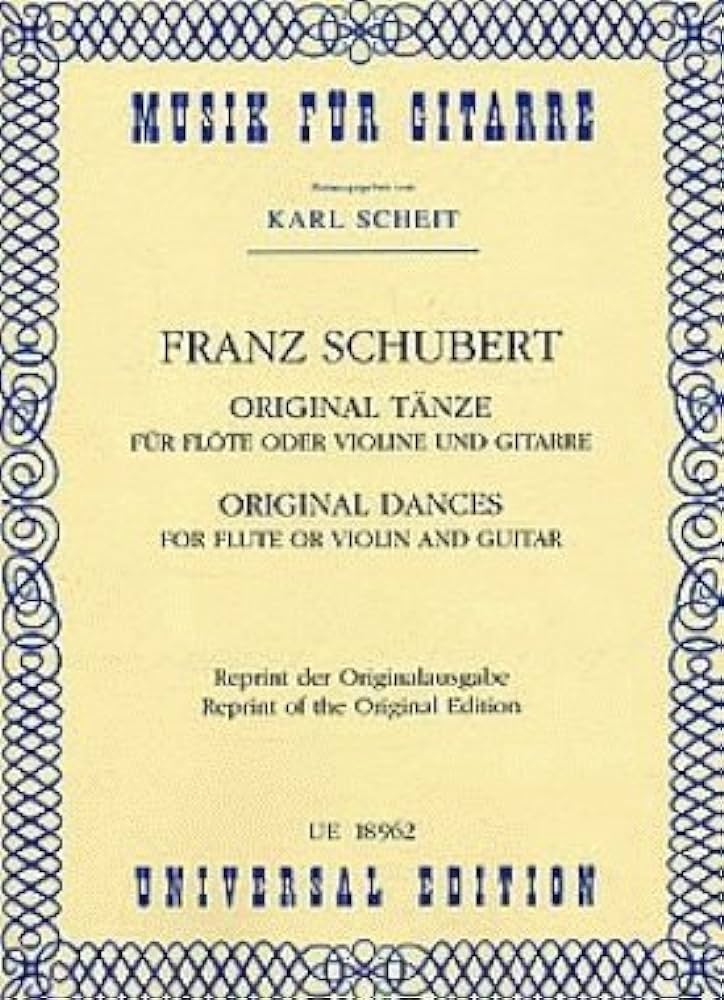 Original Dances para Flauta o Violin y Guitarra - Schubert - Ed. Universal Edition