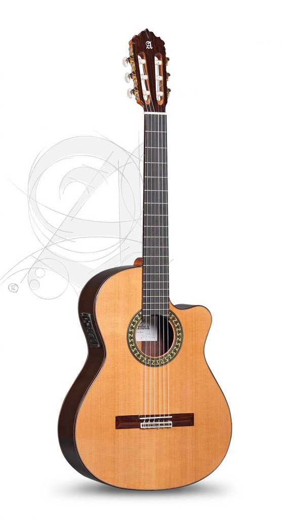 Guitarra Clasica Electrificada Alhambra 5P CW E8 Cutaway Fishman E8 Funda 9738