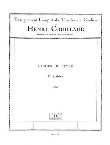 Estudios De Estilo Vol.1 Trombon - Couillaud - Ed. Alphonse Leduc