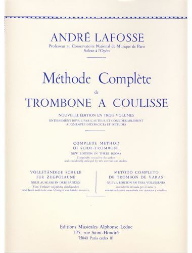 Metodo Completo Vol. 3 Trombon - Lafosse - Ed. Alphonse Leduc