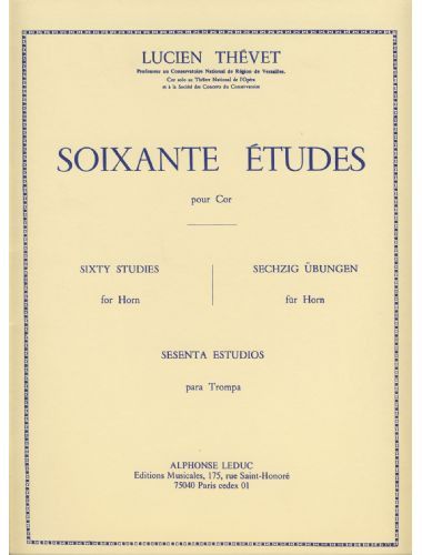 60 Estudios Vol.2 Trompa - Thevet - Ed. Alphonse Leduc