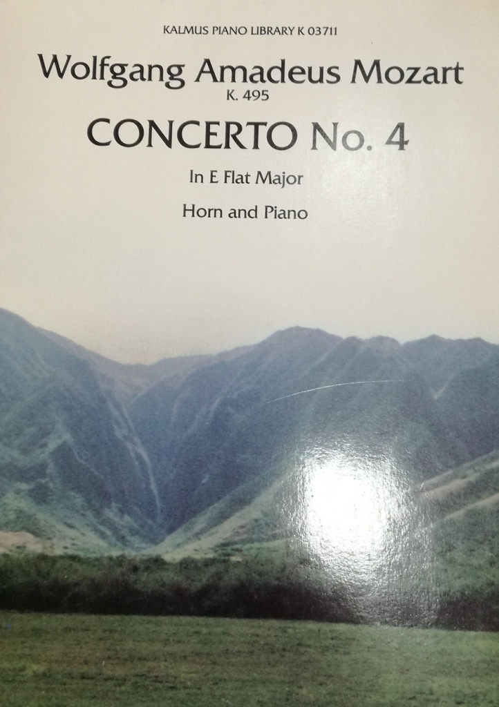 Concierto Nº 4 Mib Mayor Kv 495 Trompa Y Piano - Mozart - Ed. Belwin Mills