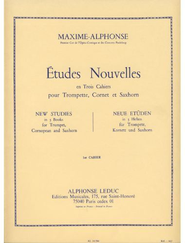Nuevos Estudios Vol.1 Trompeta - Maxime Alphonse - Ed. Alphonse Leduc
