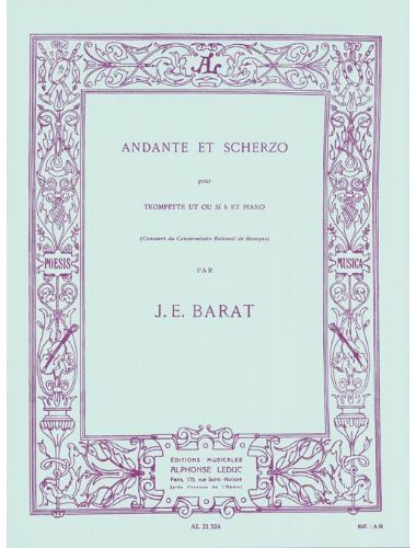 Andante Et Scherzo Trompeta Y Piano - Barat - Ed. Alphonse Leduc