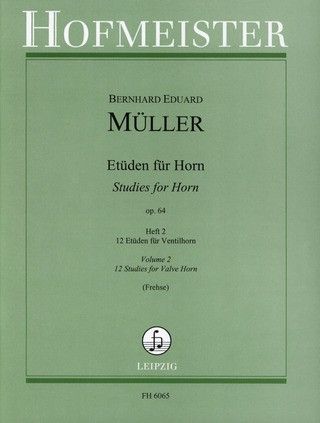 Estudios Trompa Vol.1 Op. 64 - Muller - Ed. Hofmeister