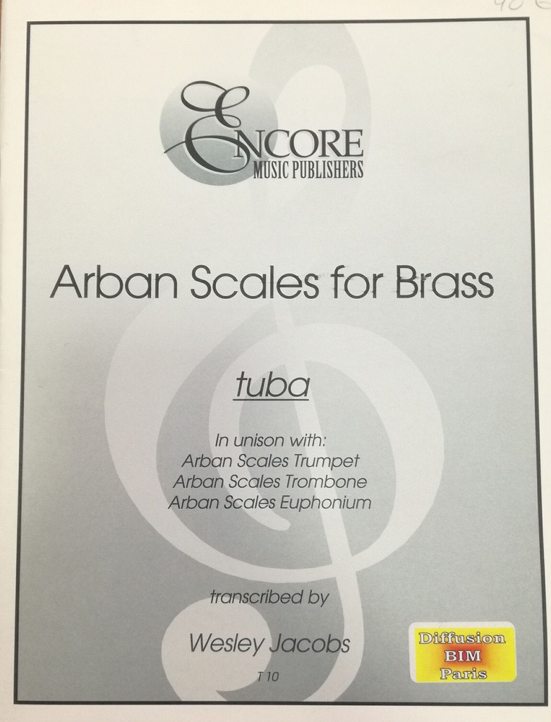 Arban Escalas Para Metal Tuba (Rev. Jacobs) - Arban - Ed. Encore Music Publishers