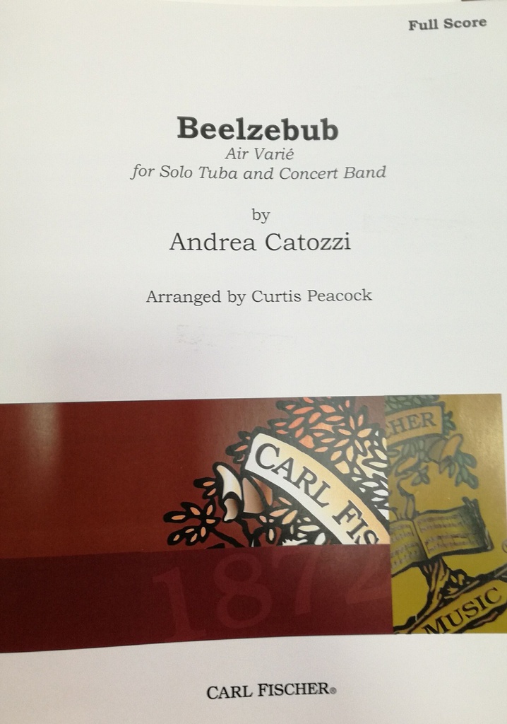 Beelzebub Tuba Full Score (Rev. Peacock) - Catozzi - Ed. Carl Fischer