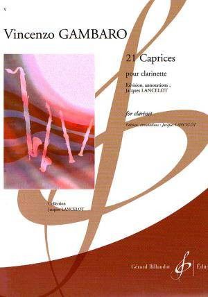 21 Caprichos Clarinete (Rev. Lancelot) - Gambaro - Ed. Billaudot
