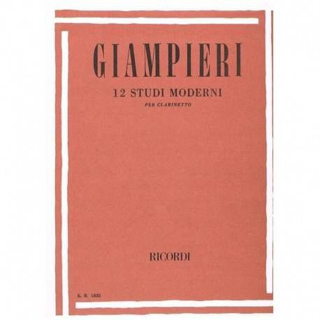 12 Estudios Modernos Clarinete - Giampieri - Ed. Ricordi