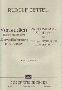 Estudios Preliminares Clarinete Vol.1 - Jettel - Ed. Josef Weinberger