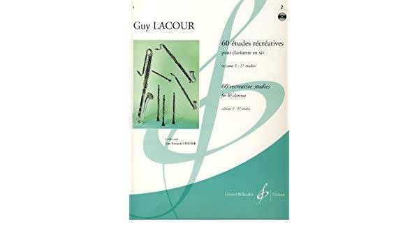 60 Estudios Recreativos Vol.2 Clarinete Con Cd - Lacour - Ed. Billaudot
