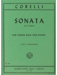 [2314210709] Sonata Do Menor Contrabajo Y Piano (Rev. Zimmerman) - Corelli - Ed. International Music Company