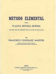 [2314211224] Metodo Elemental Flauta - Gonzalez - Ed. Union Musical Española