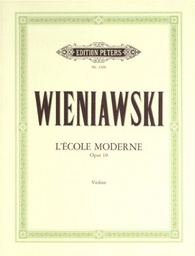 [2314210921] La Escuela Moderna Op.10 Violin - Wieniawski - Ed. Peters