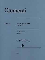 [2314212547] 6 Sonatinas Op.36 Piano - Clementi - Ed. Henle Verlag