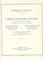 [2314211491] 20 Grandes Estudios Vol.1 Saxofon - Capelle - Ed. Alphonse Leduc