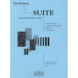 [2314211626] Suite Saxofon Alto Y Piano - Bonneau - Ed. Alphonse Leduc