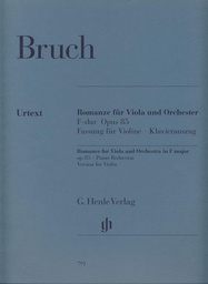 [2314212148] Romanza Para Viola Y Orquesta - Bruch - Ed. G. Henle Verlag