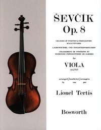 [2314212531] Cambios Posicion Y Estudios Preparatorios Escalas Op.8 Viola (Rev. Tertis) - Sevcik - Ed. Bosworth