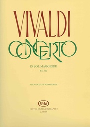 [2314211760] Concierto Sol Mayor Rv 310 Violin Y Piano - Vivaldi - Ed. Editio Musica Budapest