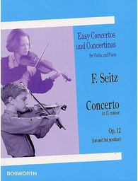[2314211763] Concierto Sol Menor Op.12 Violin Y Piano - Seitz - Ed. Bosworth