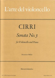 [2314211686] Sonata Nº3 Cello (Rev. Muller) - Cirri - Ed. Heinrichshofen