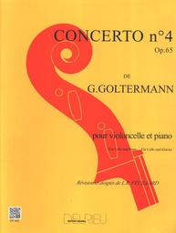 [2314211687] Concierto Nº4 Op.65 Cello Y Piano (Rev. Feuillard) - Goltermann - Ed. Delrieu