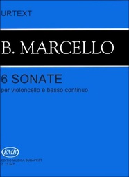 [2314211690] 6 Sonatas Cello Y Bajo Continuo - Marcello - Ed. Editio Musica Budapest