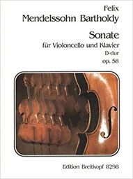 [2314211692] Sonata Re Mayor Op.58 Cello Y Piano - Mendelssohn - Ed. Breitkopf