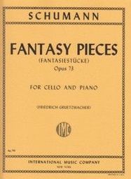 [2314211695] Piezas De Fantasia Op.73 Cello Y Piano (Rev. Gruetzmacher) - Schumann - Ed. Imc